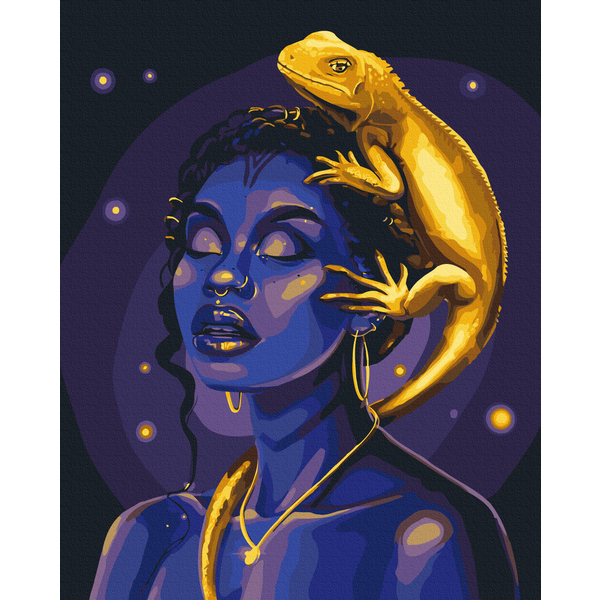 Картина по номерам Авторські колекції - Тотемная ящерица © Соломия Ковальчук