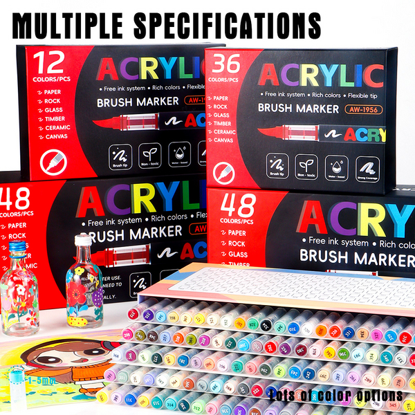 Акриловi маркери - Акрилові маркери (36 шт)