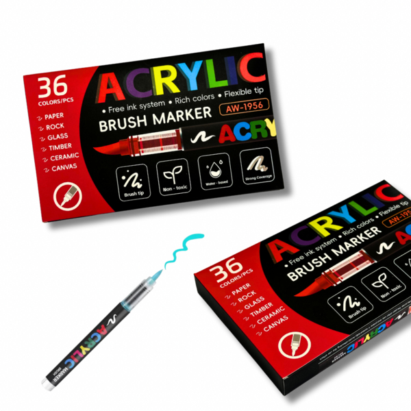 Акриловi маркери - Акрилові маркери (36 шт)