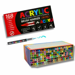 Акриловые маркеры новые (168 шт)