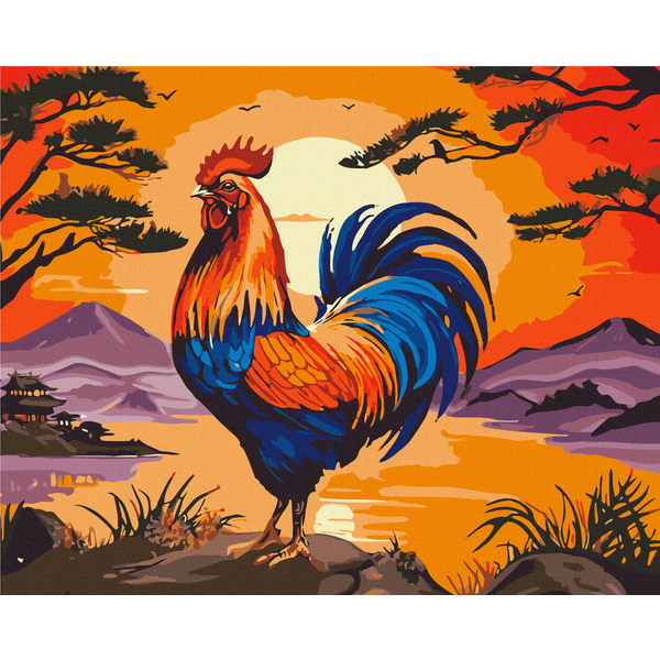 Картина по номерам Авторські колекції - Півень над горизонтом © Telonitskaya Kristina