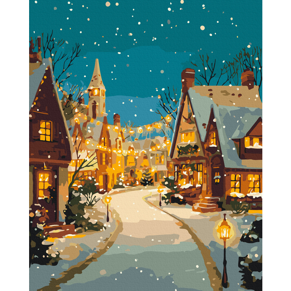 Картина по номерам Затишок, зима, Новий рік, Різдво - Christmas bells