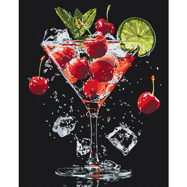 Картина по номерам Натюрморти - Насолода у бокалі