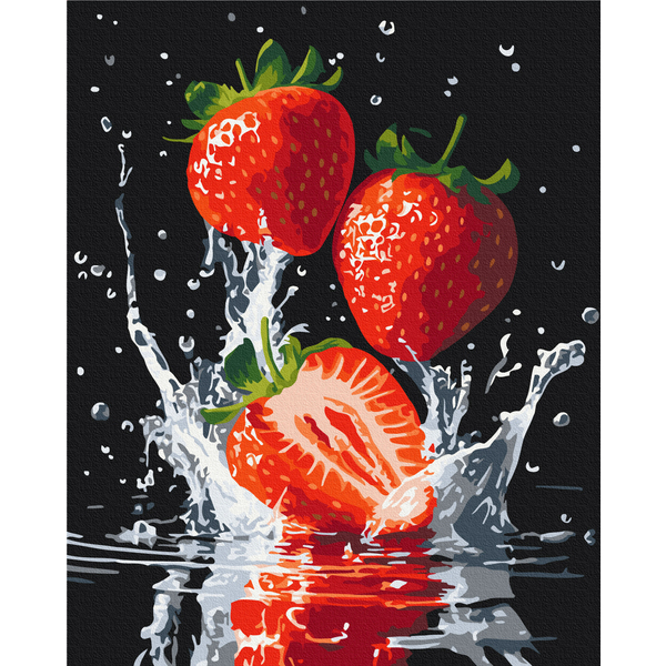 Картина по номерам Натюрморти - Соковита полуниця