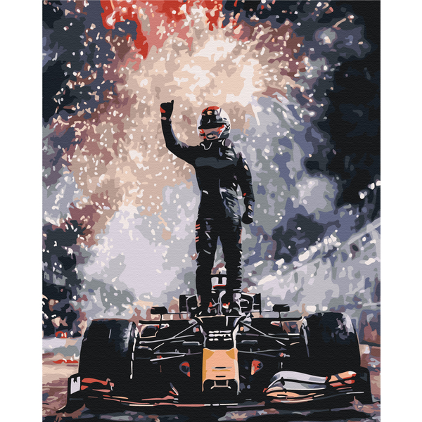 Картина по номерам Кораблі, автомобілі та літаки - Гран-прі мрії
