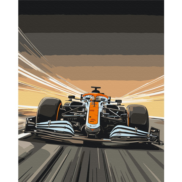 Картина по номерам Кораблі, автомобілі та літаки - Минута ускорения