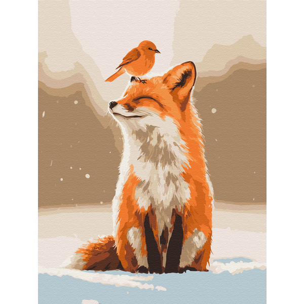 Картина по номерам Преміум картини - Друзі зими