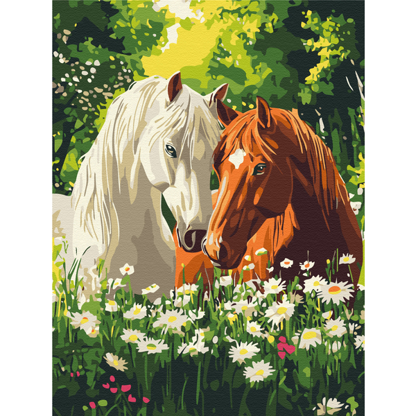 Картина по номерам Преміум картини - Тиша квітучих ранків