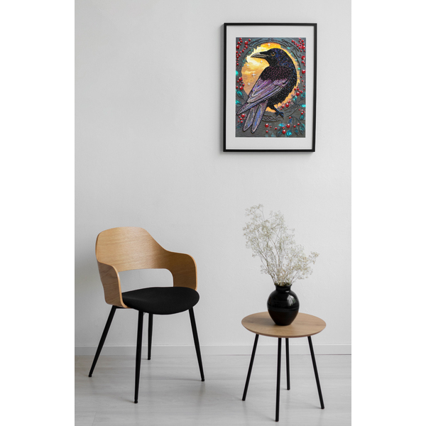 Набори для вишивки бісером - Чорний ворон