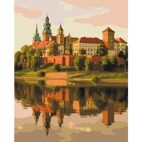 Картина по номерам Города - Королівська оселя над Віслою