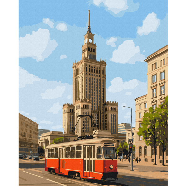 Картина по номерам Города - Варшава вдень