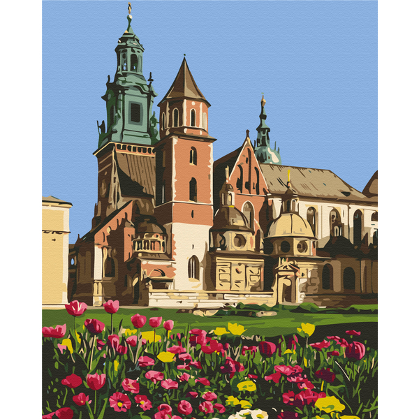 Картина по номерам Города - Вавельський кафедральний собор