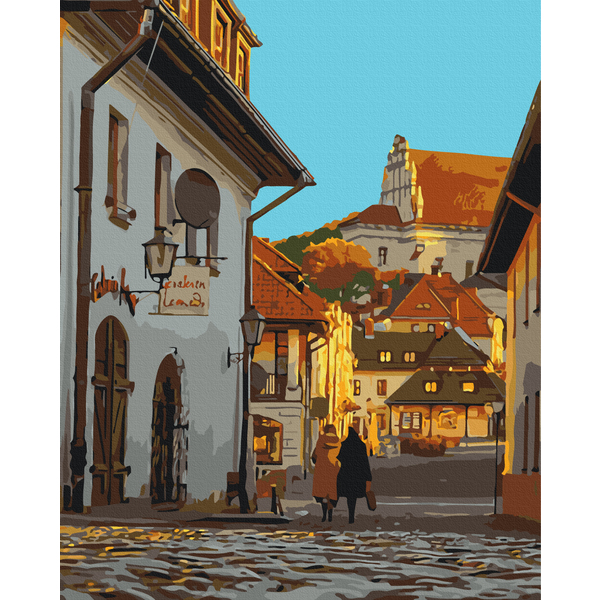 Картина по номерам Города - Улочка старого города