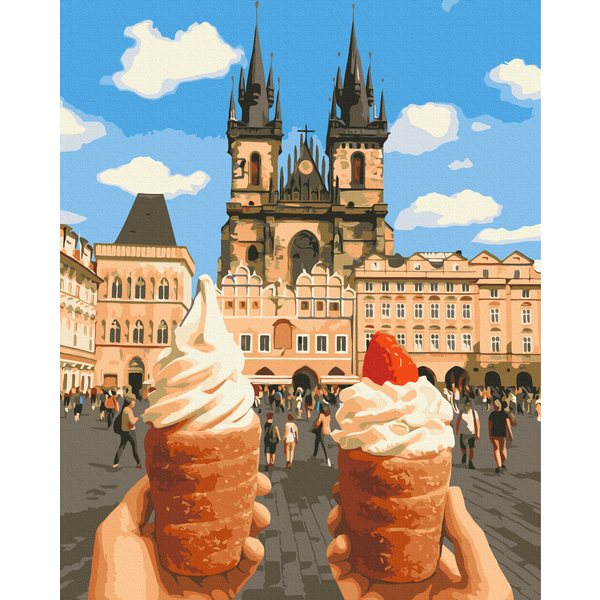 Картина по номерам Города - Лакомства старого города