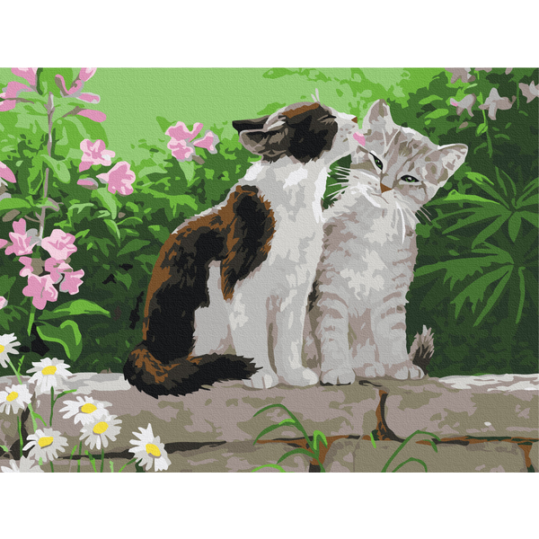 Картина по номерам Тварини, птахи та риби - Пара кошенят