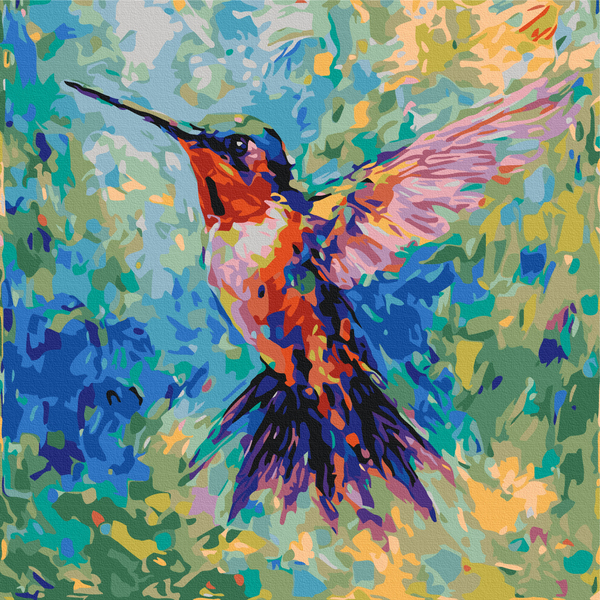Картина по номерам Авторські колекції - Разноцветная колибри © Oleg Loburak