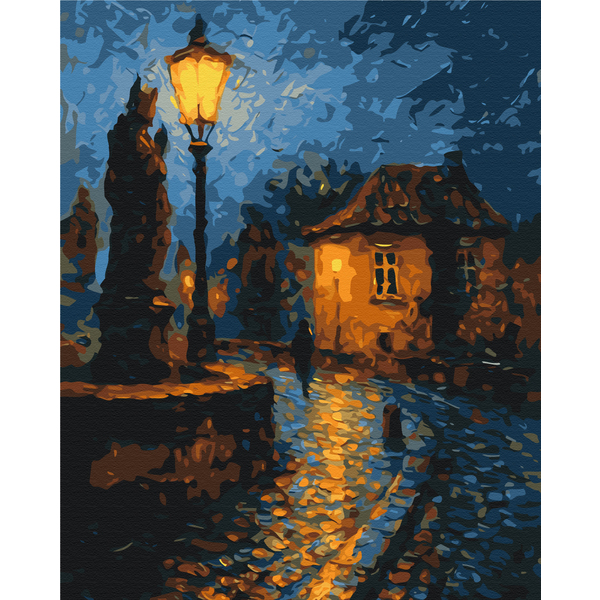 Картина по номерам Авторські колекції - Город в сумерках © Oleg Loburak