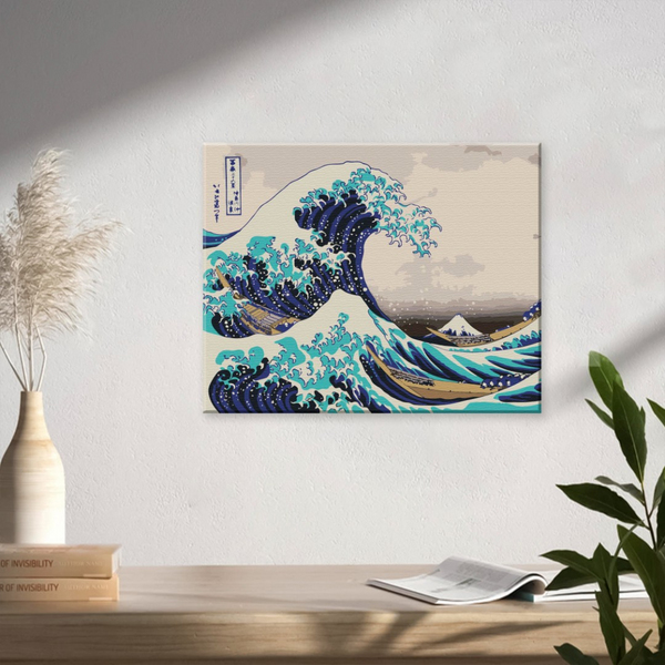 Постер на полотні - Під хвилею Канаґавського моря. Хокусая
