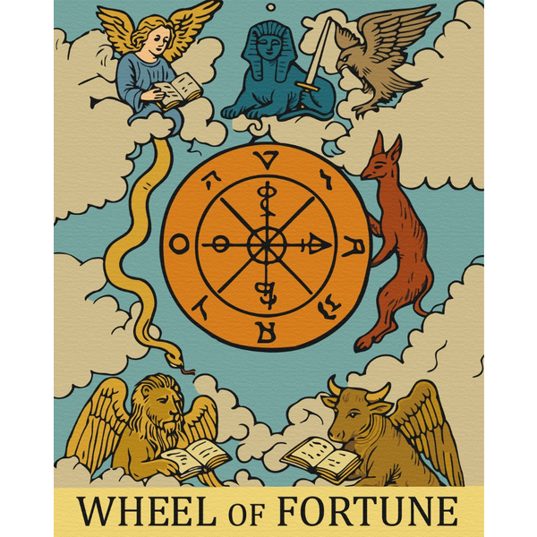 Картина по номерам Люди на картинах - Колесо фортуни