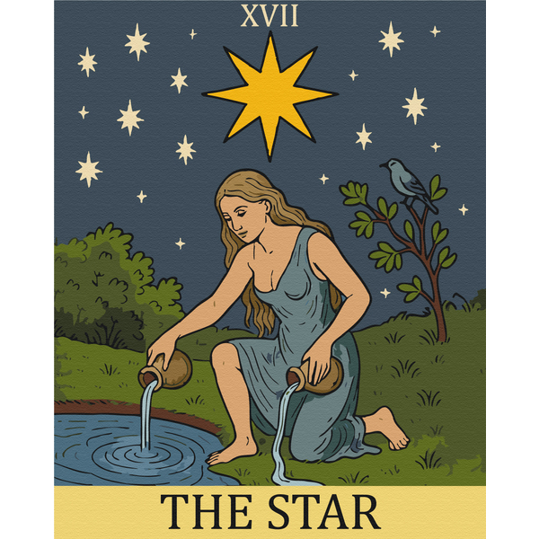 Картина по номерам Люди на картинах - Звезда