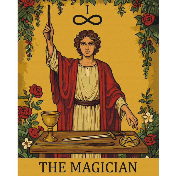 Картина по номерам Люди на картинах - Маг