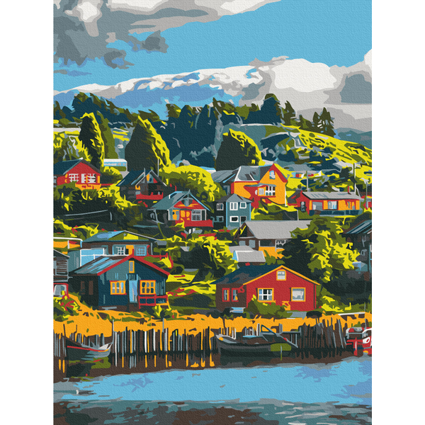 Картина по номерам Пейзажі - Барвисте село