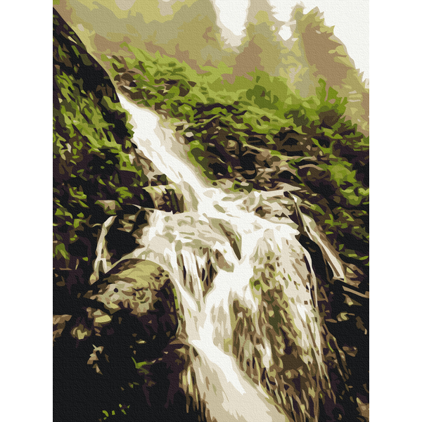 Картина по номерам Природа - Шум водоспаду