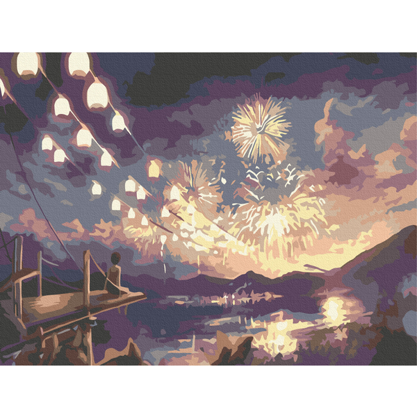 Картина по номерам Пейзажі - Праздничная атмосфера