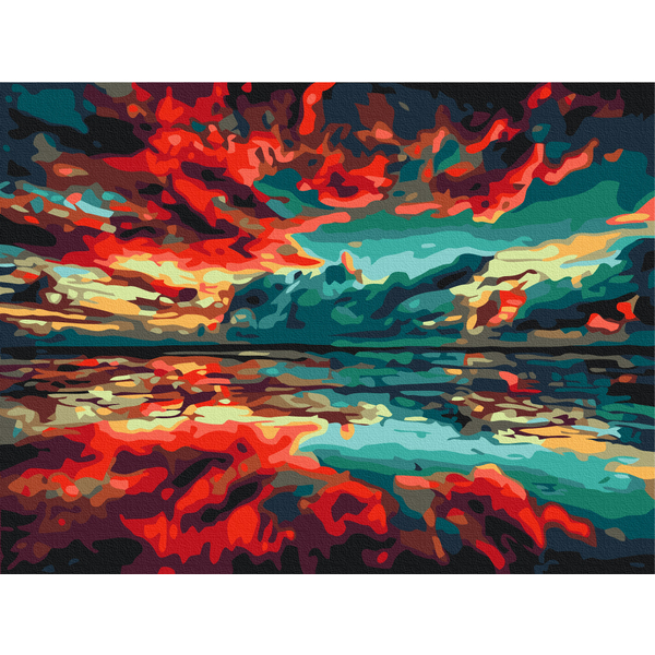 Картина по номерам Пейзажі - Віддзеркалення світу