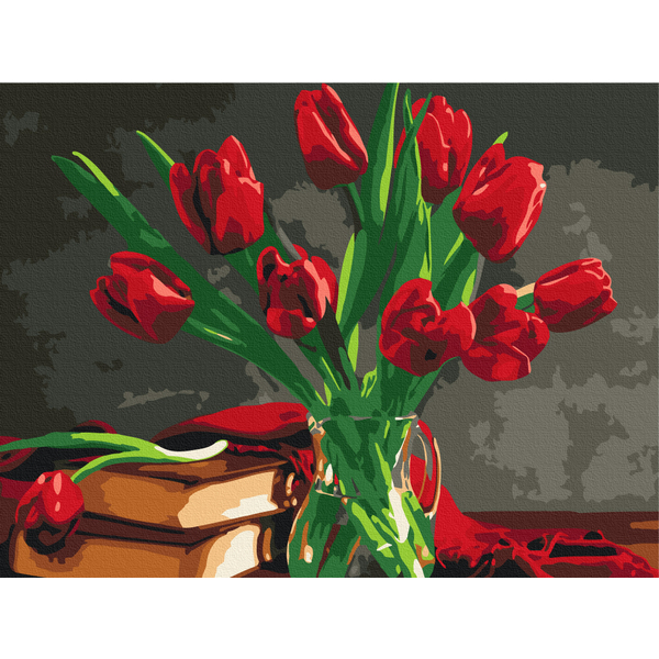 Картина по номерам Квіти - Букет тюльпанів