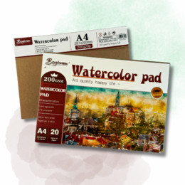 Скетчпад для акварельних фарб 200GSM A4