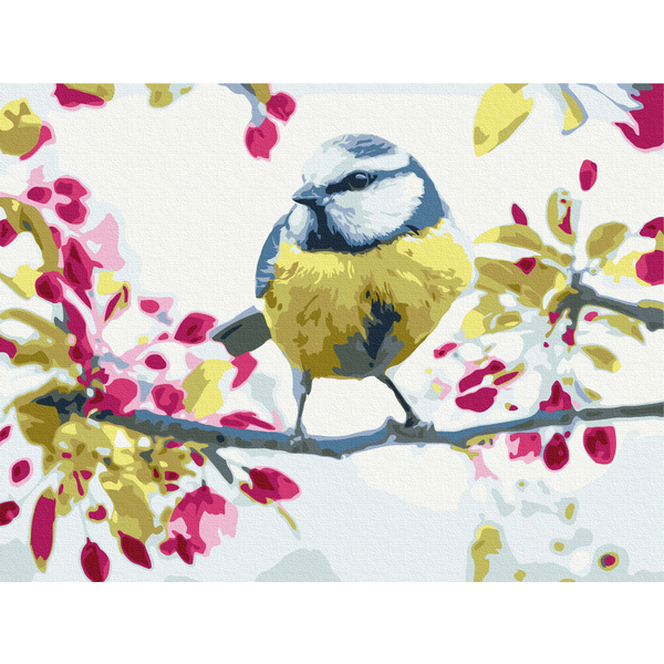 Картина по номерам Тварини, птахи та риби - Весняна синиця