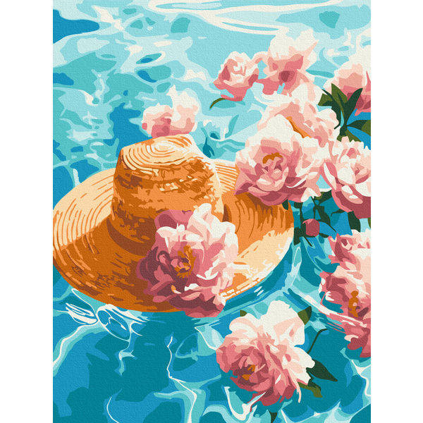 Картина по номерам Квіти - Водяні півонії