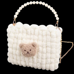 DIY набір для створення квадратної сумочки (білий колір)