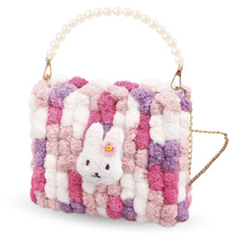 DIY набір для створення квадратної сумочки (рожевий колір)