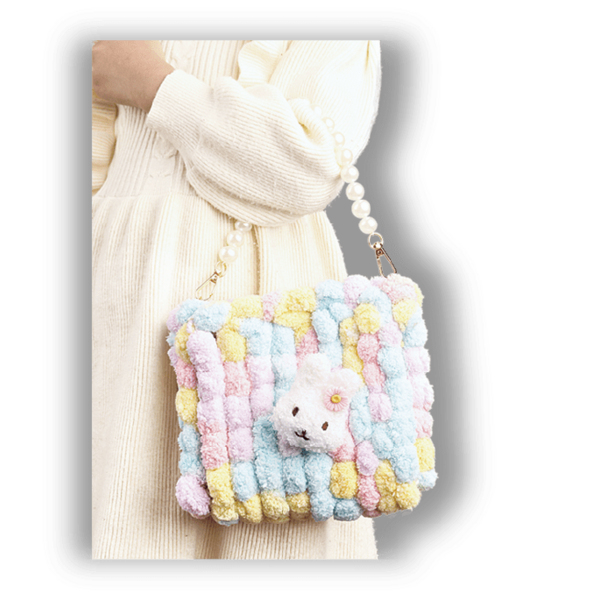 Сумки своїми руками - DIY набір для створення квадратної сумочки (пастельні кольори)