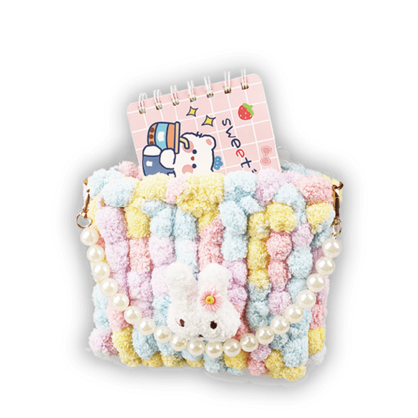 Сумки своїми руками - DIY набір для створення квадратної сумочки (пастельні кольори)