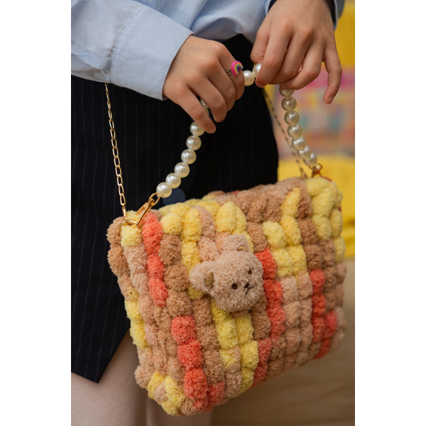 Сумки своїми руками - DIY набір для створення квадратної сумочки (фіолетовий колір)