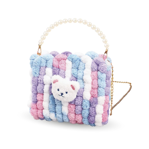 Сумки своїми руками - DIY набір для створення квадратної сумочки (фіолетовий колір)