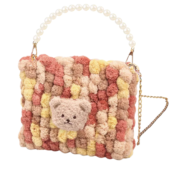 Сумки своїми руками - DIY набір для створення квадратної сумочки (коричневий колір)