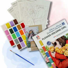 Раскраска на водной основе - формат А4 