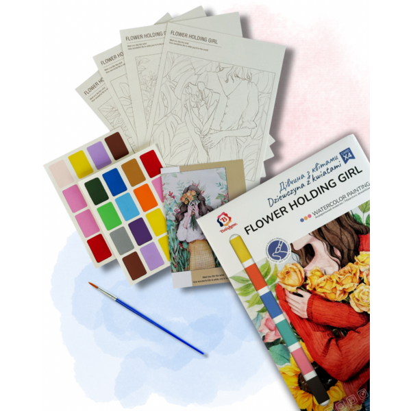 Розмальовки А4 - Раскраска на водной основе - формат А4 