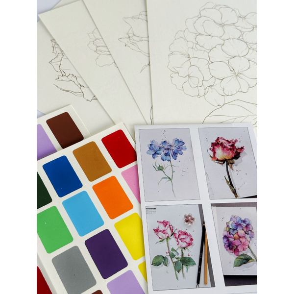 Розмальовки А4 - Раскраска на водной основе - формат А4 