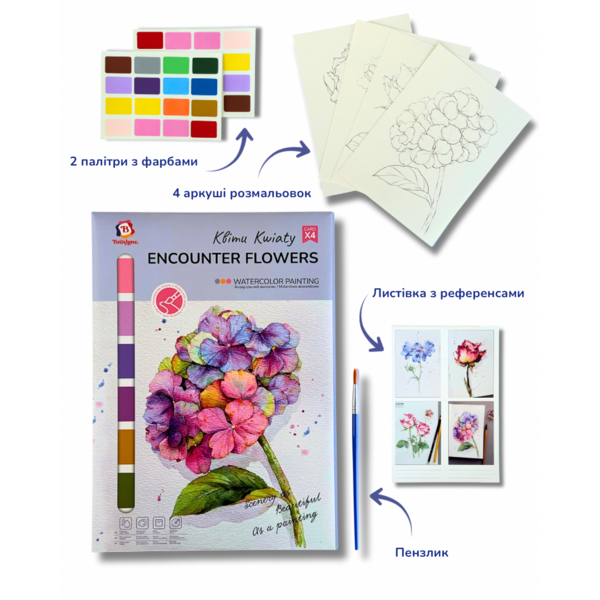 Розмальовки А4 - Раскраска на водной основе - формат А4 