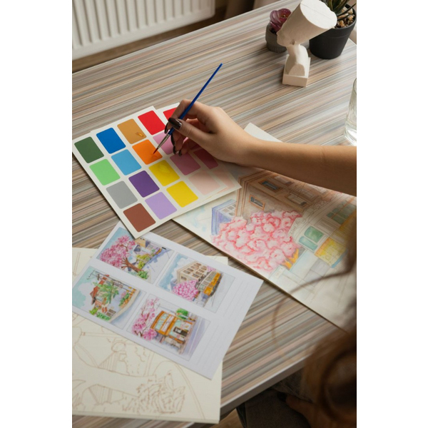 Розмальовки А4 - Раскраска на водной основе - формат А4 