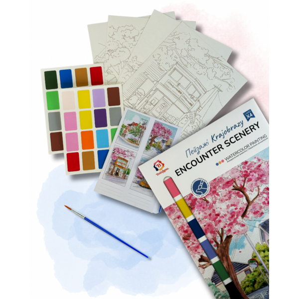 Розмальовки А4 - Раскраска на водной основе - формат А4 