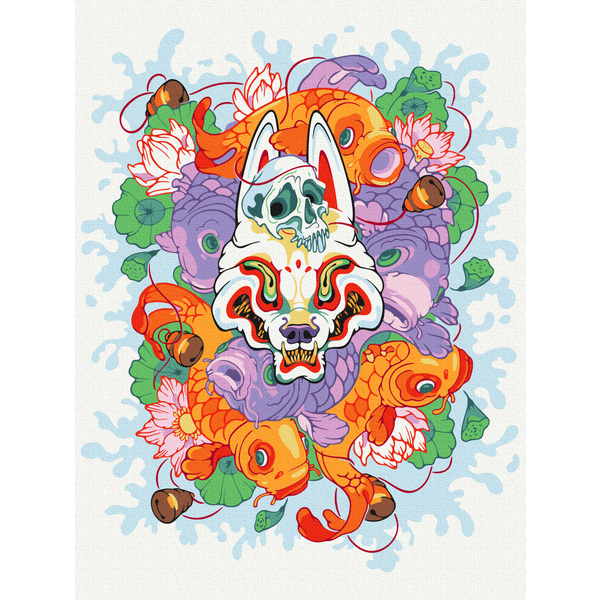 Картина по номерам Авторські колекції - Kitsune © Христина Тужук