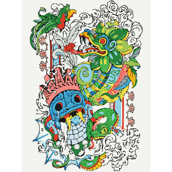 Картина по номерам Авторські колекції - Wonders of Ancient Mesoamerica © Христина Тужук