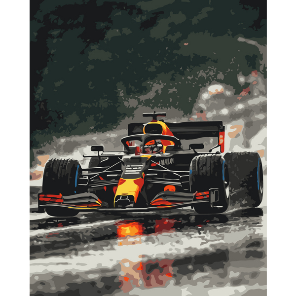 Картина по номерам Кораблі, автомобілі та літаки - Формула адреналина