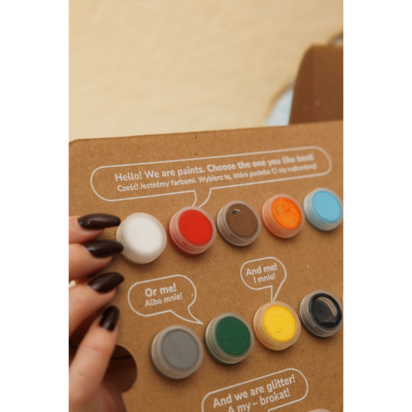 Набір для створення новорічних іграшок - Набор для раскраски новогодних шариков «Зимняя сказка»